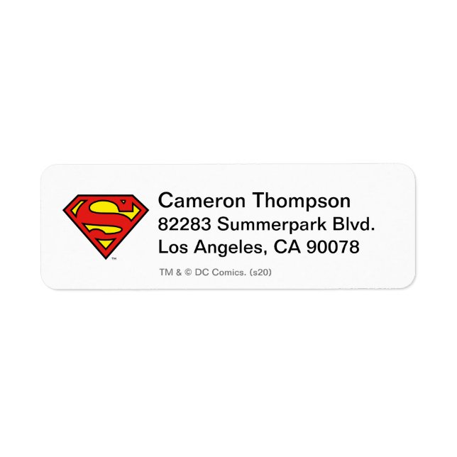 Superman S-Shield | Superman Logo Label (Front)