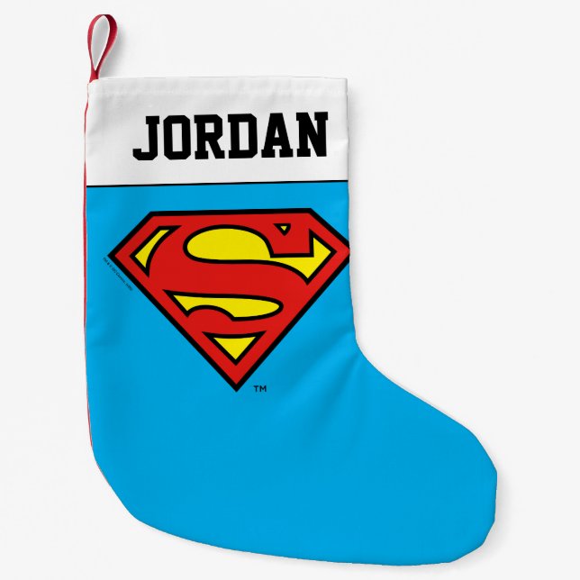 Superman S-Shield | Superman Logo Small Christmas Stocking (Front)