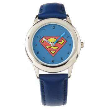 Superman S-shield | Superman Logo Watch by superman at Zazzle