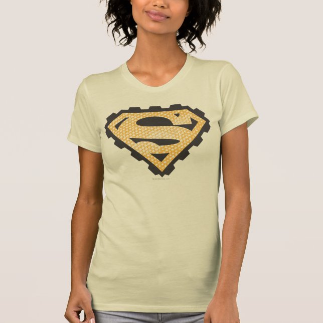Superman S-Shield | Tan Logo T-Shirt (Front)
