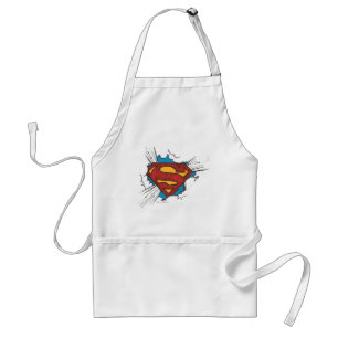 Superman S-Shield Within Clouds Logo Adult Apron
