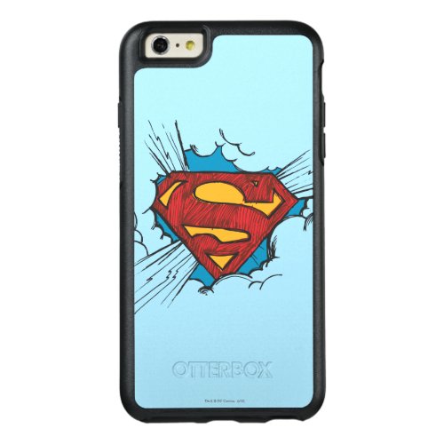 Superman S_Shield  Within Clouds Logo OtterBox iPhone 66s Plus Case