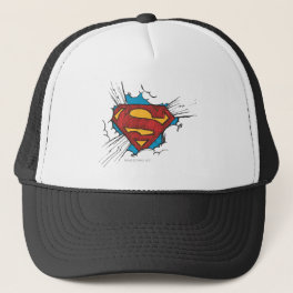 Superman S-Shield Within Clouds Logo Trucker Hat