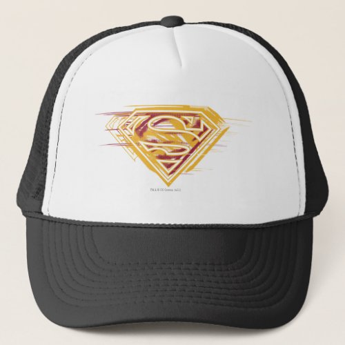 Superman S_Shield  Yellow and Red Logo Trucker Hat