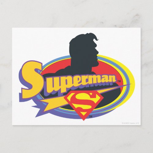 Superman Silhouette Postcard