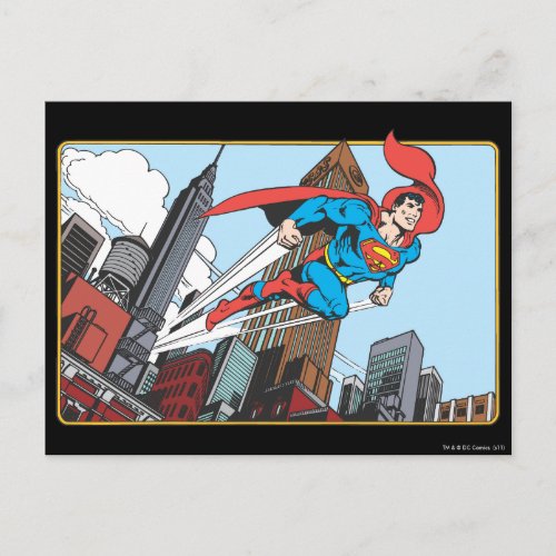 Superman & Skyscrapers Postcard