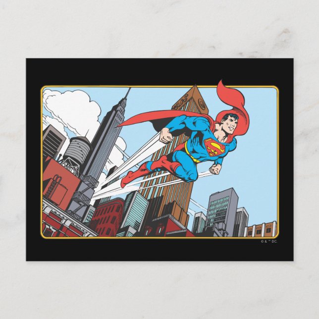 Superman & Skyscrapers Postcard (Front)
