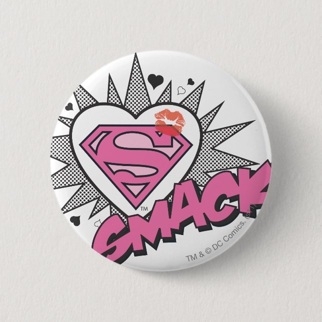 Superman - Smack Pinback Button (Front)