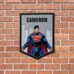 Superman Standing | Add Your Name Pennant