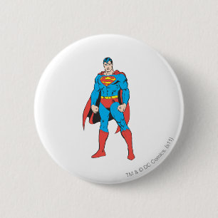 Superman Standing Pinback Button