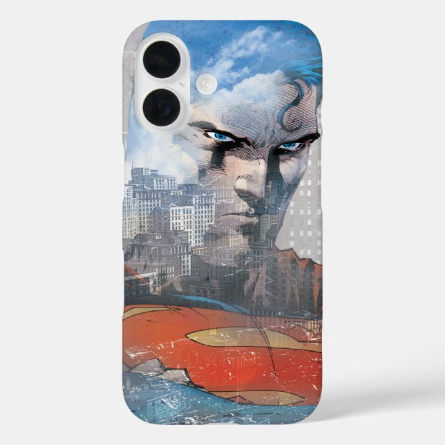 Superman Stare Case-Mate iPhone Case (Back)