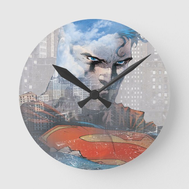 Superman Stare Round Clock (Front)