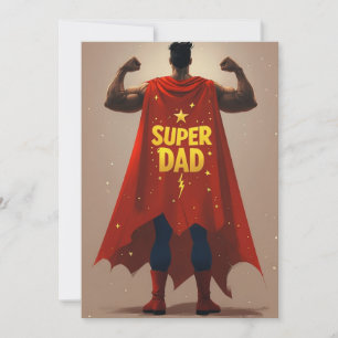 Superman Style Fathers Day Card
