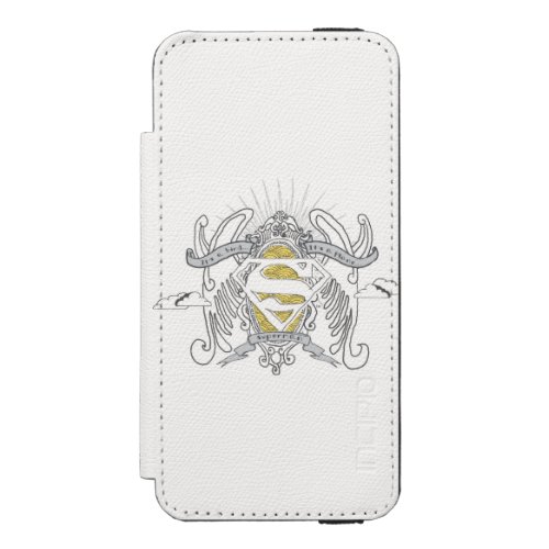 Superman Stylized  A Bird A Plane Logo Wallet Case For iPhone SE55s