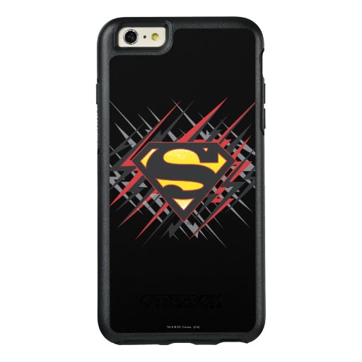 Superman Stylized | Black and Red Strikes Logo OtterBox iPhone 6/6s Plus Case