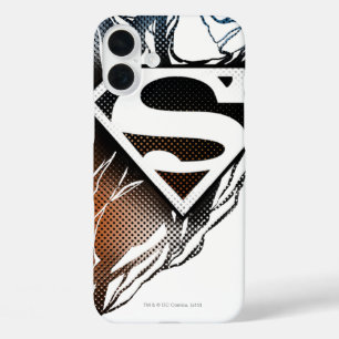 Superman Stylized   Blue Orange Logo iPhone 16 Plus Case