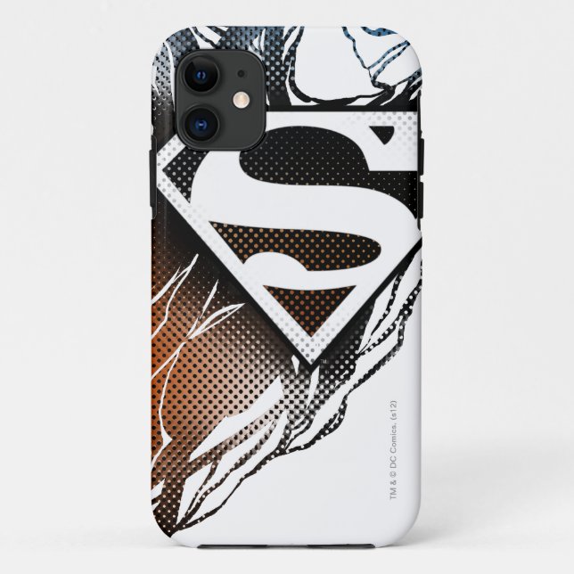 Superman Stylized | Blue Orange Logo Case-Mate iPhone Case (Back)