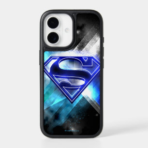 Superman Stylized Blue White Crystal Logo iPhone 17 Case