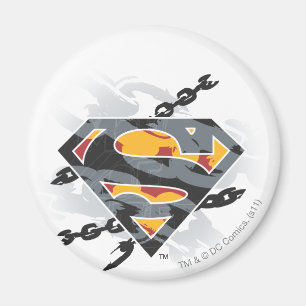 Superman Stylized   Chains Logo Magnet