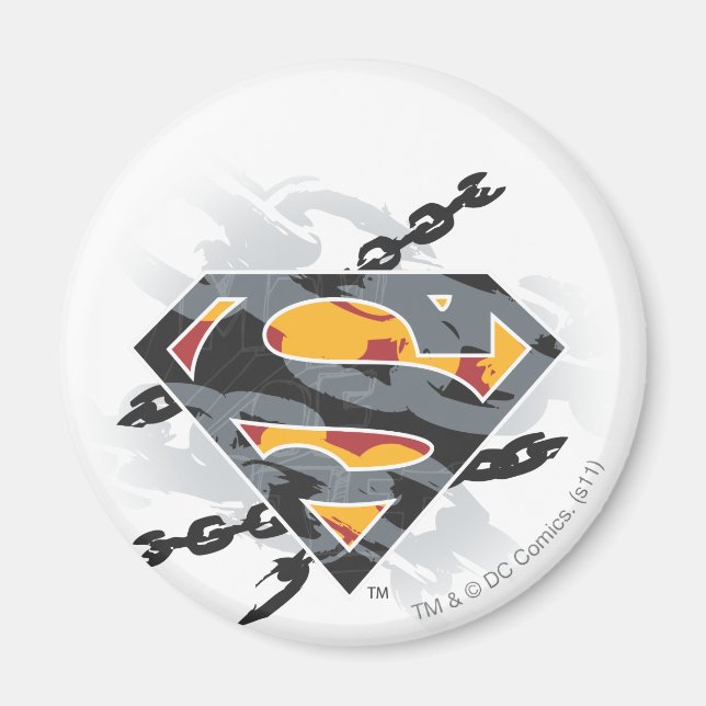 Superman Stylized | Chains Logo Magnet (Front)