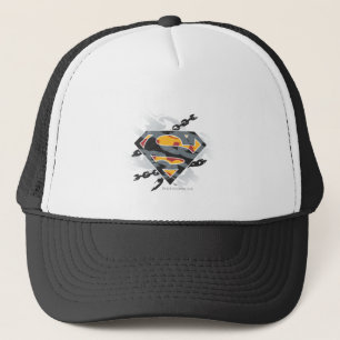 Superman Stylized   Chains Logo Trucker Hat