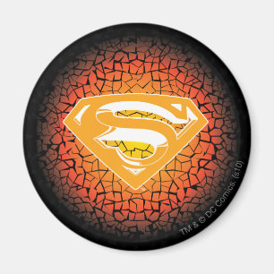 Superman Stylized   Crackle Logo Magnet