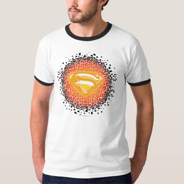 Superman Stylized | Crackle Logo T-Shirt (Front)