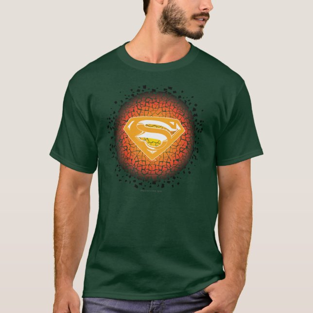 Superman Stylized | Crackle Logo T-Shirt (Front)