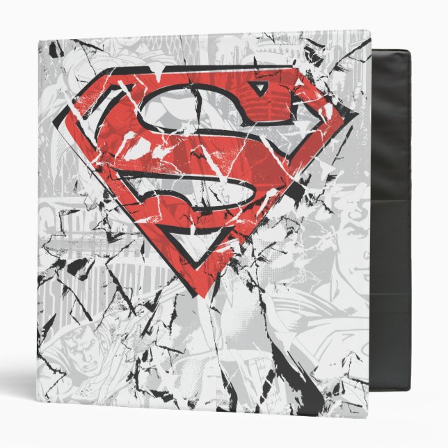 Superman Stylized | Crumpled Comic Logo Binder (Front/Inside)