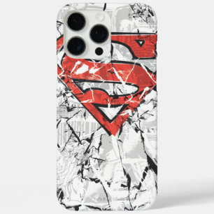 Superman Stylized   Crumpled Comic Logo iPhone 16 Pro Max Case