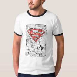 Superman Stylized | Crumpled Comic Logo T-Shirt