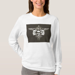 Superman Stylized | Dark Skulls Logo T-Shirt