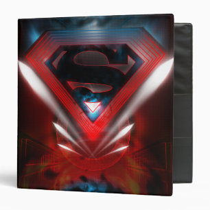 Superman Stylized Futuristic Logo Binder