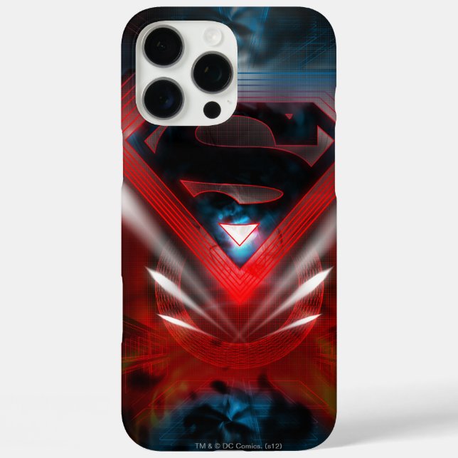 Superman Stylized | Futuristic Logo Case-Mate iPhone Case (Back)