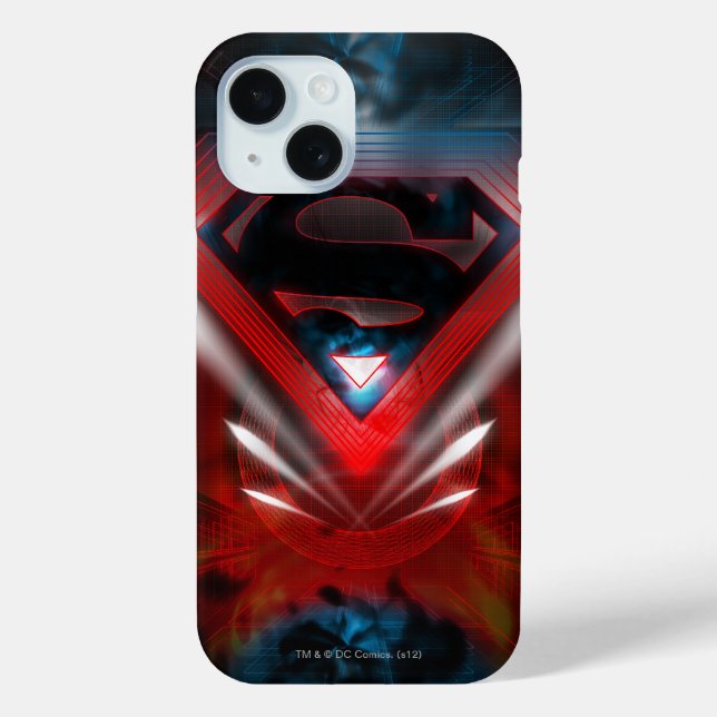 Superman Stylized | Futuristic Logo Case-Mate iPhone Case (Back)