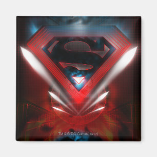 Superman Stylized Futuristic Logo Magnet