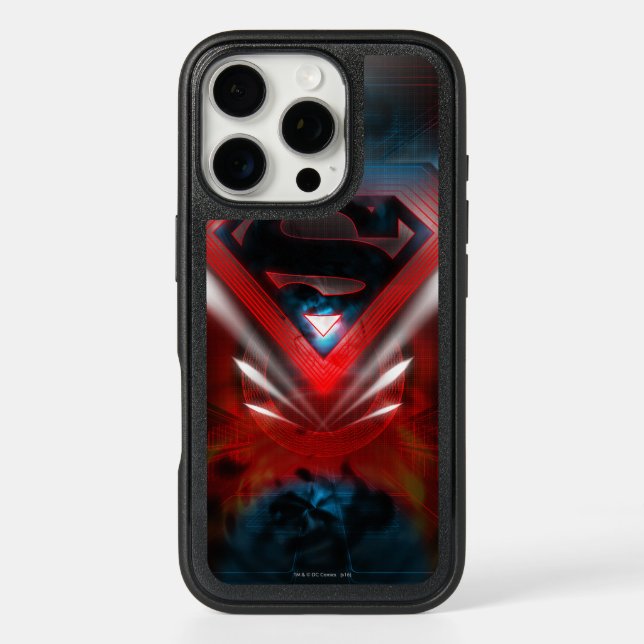 Superman Stylized | Futuristic Logo Otterbox iPhone Case (Back)