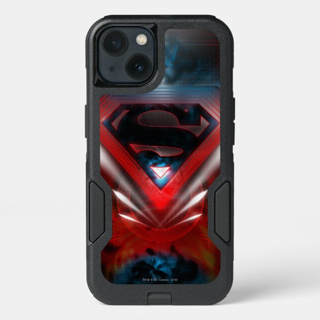 Superman Stylized | Futuristic Logo Otterbox iPhone Case (Back)