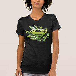 Superman Stylized Green Shield Logo T-Shirt