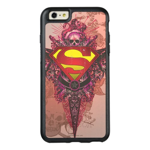 Superman Stylized  Grunge Design Logo OtterBox iPhone 66s Plus Case