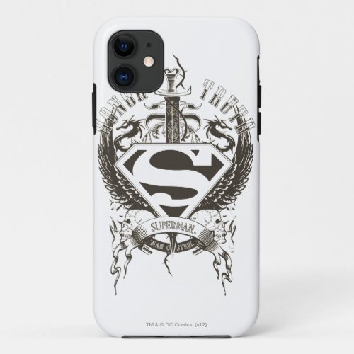 Superman Stylized  Honor Truth and Justice Logo iPhone 11 Case