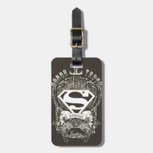 Superman Stylized   Honor, Truth and Justice Logo Luggage Tag
