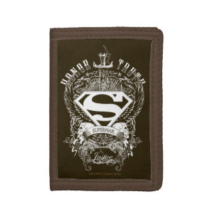 Superman Stylized   Honor, Truth and Justice Logo Tri-fold Wallet