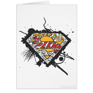 Superman Stylized   Logo with letters Logo Cards