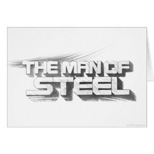 Superman Stylized Man of Steel Drawing Logo Cards