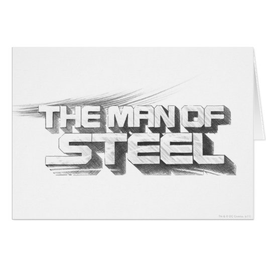 Superman Stylized | Man of Steel Drawing Logo Cards (Front Horizontal)