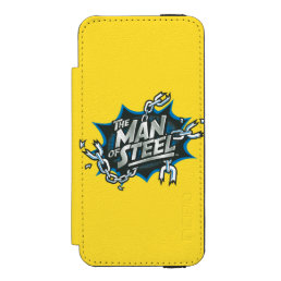Superman Stylized | Man of Steel Splash Logo Wallet Case For iPhone SE/5/5s