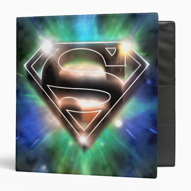 Superman Stylized | Shiny Burst Logo Binder (Front/Inside)