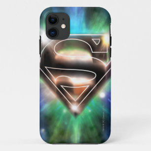 Superman Stylized   Shiny Burst Logo iPhone 11 Case