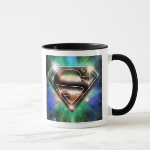 Superman Stylized Shiny Burst Logo Mug